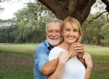 Portrait of a smiling young couple
