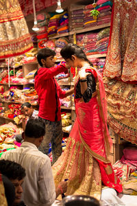 Full frame of market stall for sale