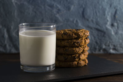 Close-up of cookies on table