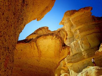 Rock formation on rock formation