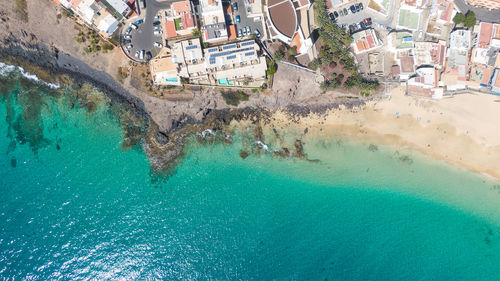 Aerial view of coastline