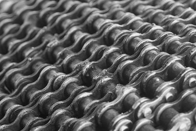 Rusty stainless steel chain background and texture