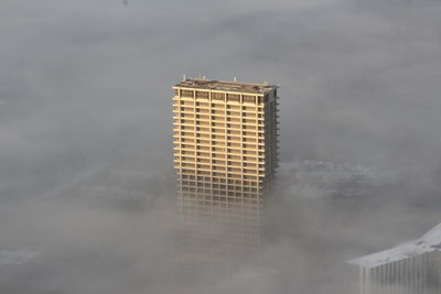 Low angle view of modern building against sky