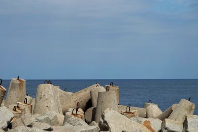 Panoramic view of sea against sky