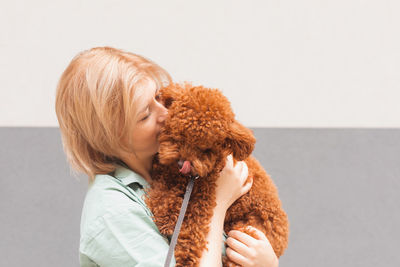 Woman with dog