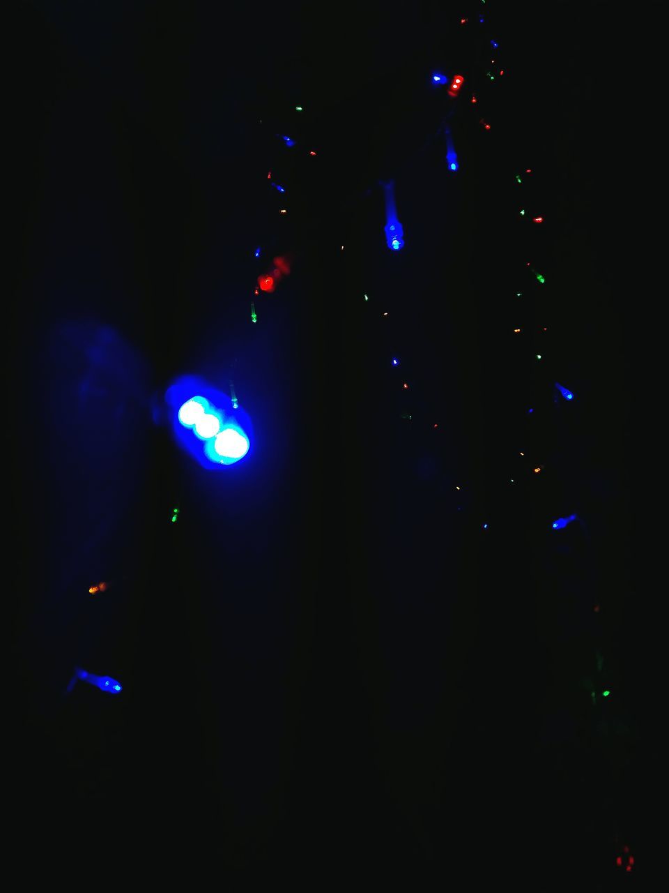 MULTI COLORED LIGHTS AT NIGHT