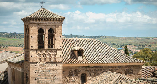 Exterior of historic building against sky