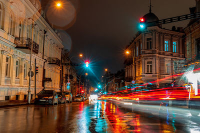 Traffic on city street