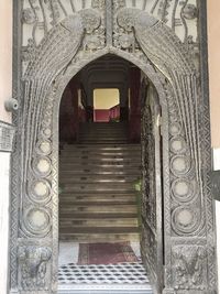 Entrance of historic building