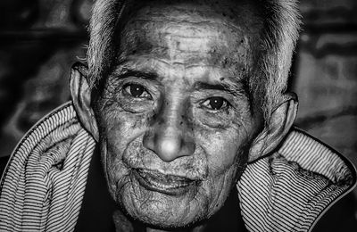 Close-up portrait of man smiling