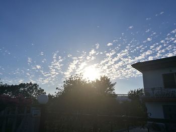 Low angle view of building against sky