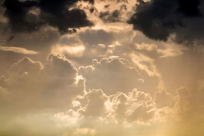 Low angle view of clouds in sky