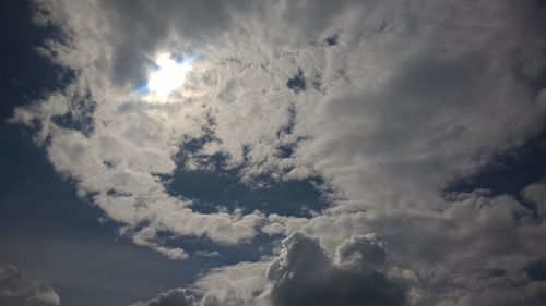 Low angle view of clouds in sky