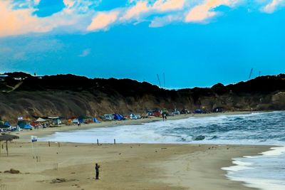 Group of people on beach