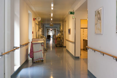 Empty corridor of building