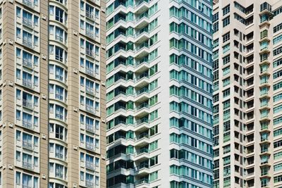 Low angle view of buildings in city