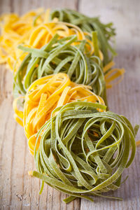 Close-up of pasta on table