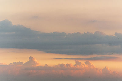 Scenic view of cloudscape during sunset