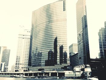 Low angle view of modern buildings