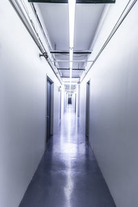 Empty corridor of building