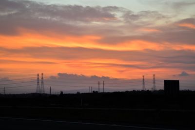 Scenic view of sunset sky