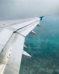 Airplane flying in sky