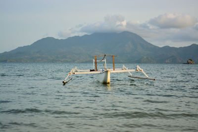 Wooden fishing boat on the beach