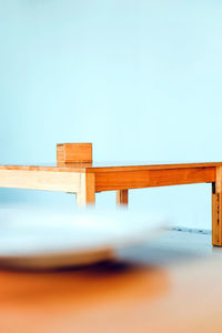 Interior of minimalist style dining room.