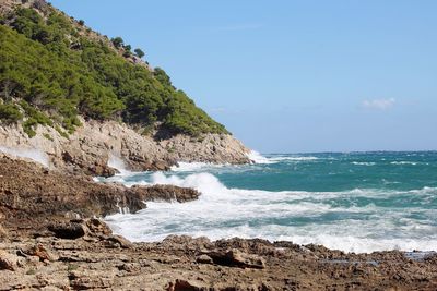 Scenic view of sea against sky