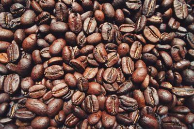 Full frame shot of coffee beans