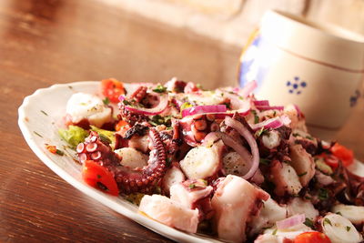 Close-up of food in plate