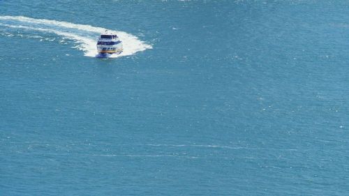 Boats in sea