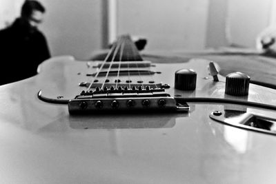 Conceptual close-up of an electric guitar