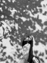 Low section of person standing on floor