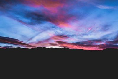 Scenic view of landscape against cloudy sky