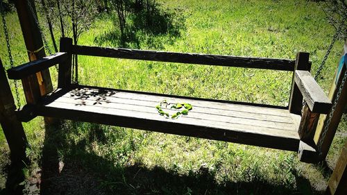 Bench in park