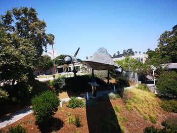 House against blue sky