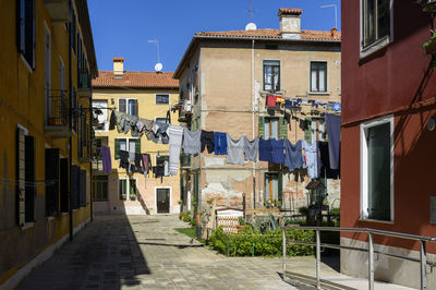 Drying laundry in venice.