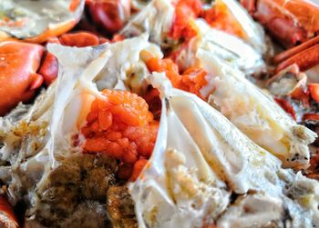 Sea food, steamed crab