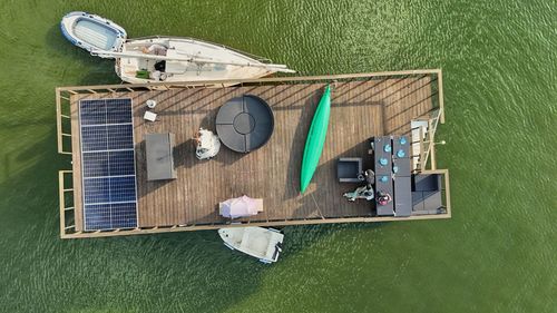 high angle view