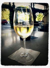 Close-up of drink on table