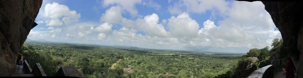 Panoramic view of landscape against sky