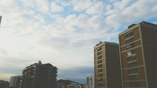 Low angle view of buildings against sky