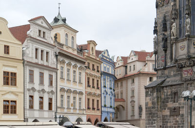 Low angle view of buildings against sky