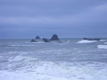 Scenic view of sea against sky