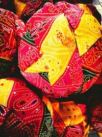 Full frame shot of multi colored umbrellas