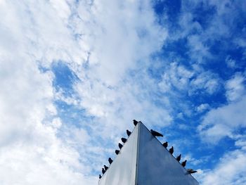 Low angle view of building against sky