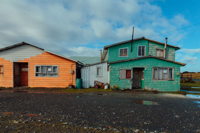 Abandoned house against sky