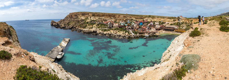 Panoramic view of sea against sky