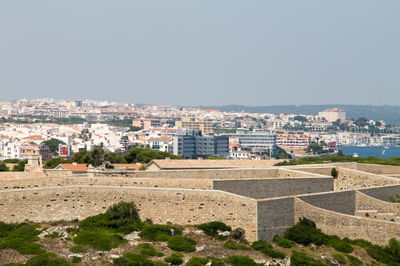 La mola fortress on the island of menorca, spain